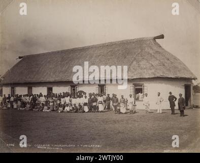 Tubou College, Nukualofa, Tongatabu [Nuku'alofa, Tongatapu] photographies, tirages noir et blanc Banque D'Images