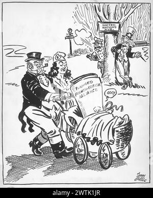 Dessin animé - quelque chose de nouveau a été ajouté. John Collins (1917-2007) Banque D'Images