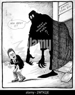 Dessin animé - la cave hantée Arthur George Racey (1870-1941) Banque D'Images