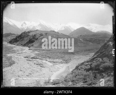 The Junction, Broken River, West Coast Road, négatifs sur plaques sèches en gélatine, négatifs noir et blanc Banque D'Images