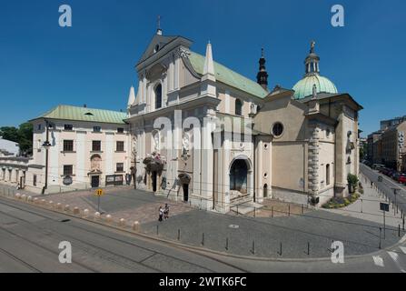 Église de la Visitation de la Bienheureuse Vierge Marie, Carmélites, rue Karmelicka, Cracovie, Pologne Banque D'Images