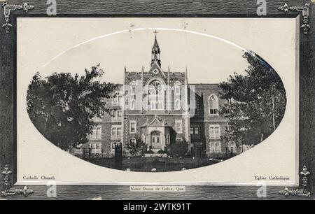 Collotype - Église catholique, notre Dame de grâce, Montréal, QC, vers 1910 Banque D'Images