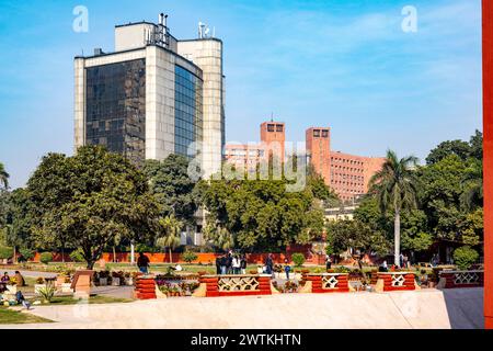 Inde, New Delhi, Parliament Street, Jantar Mantar Banque D'Images