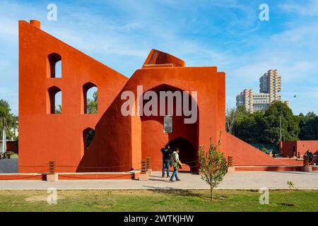 Inde, New Delhi, Parliament Street, Jantar Mantar Banque D'Images