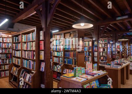 Librairie Richard Booth, Hay on Wye, pays de Galles, Royaume-Uni Banque D'Images