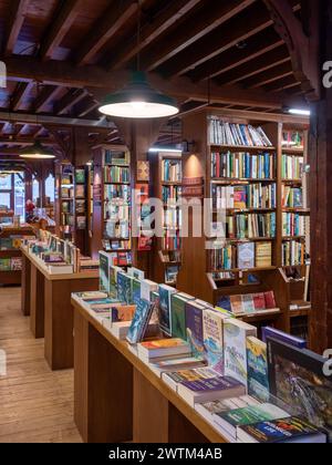 Librairie Richard Booth, Hay on Wye, pays de Galles, Royaume-Uni Banque D'Images