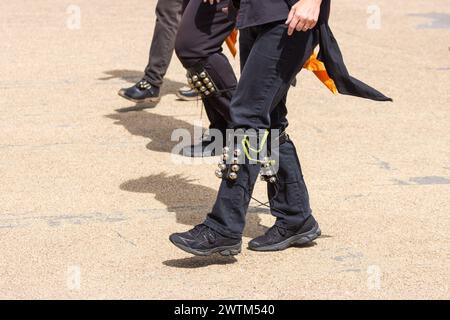 Morris danseurs à Buxton Day of Dance en 2015 Banque D'Images