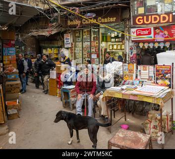 Inde, Old Delhi, Chawri Bazar, Banque D'Images