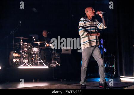 Danemark. 18 mars 2024. Le rappeur, chanteur et producteur britannique Tricky sur scène à Vega à Copenhague lundi 18 mars 2024. (Photo : Torben Christensen/Ritzau Scanpix) crédit : Ritzau/Alamy Live News Banque D'Images