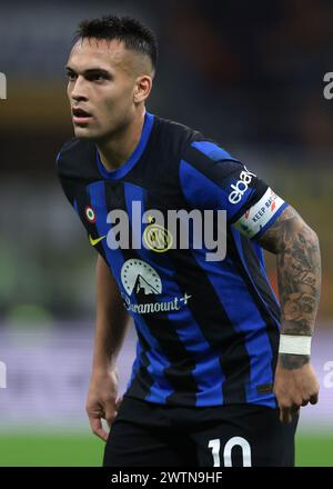 Milan, Italie. 17 mars 2024. Lautaro Martinez du FC Internazionale lors du match de Serie A à Giuseppe Meazza, Milan. Le crédit photo devrait se lire : Jonathan Moscrop/Sportimage crédit : Sportimage Ltd/Alamy Live News Banque D'Images