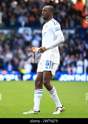 Leeds, Royaume-Uni. 17 mars 2024. Glen Kamara de Leeds United lors du Leeds United FC v Millwall FC SKY BET EFL Championship match à Elland Road, Leeds, Angleterre, Royaume-Uni le 17 mars 2024 Credit : Every second Media/Alamy Live News Banque D'Images