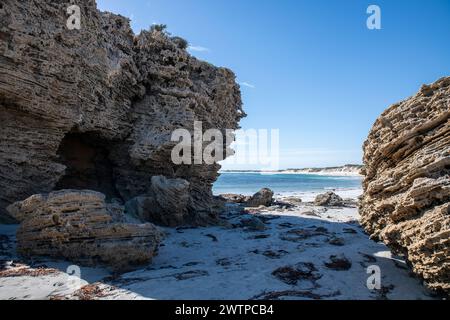 Plage de Cape Banks, Australie méridionale Banque D'Images