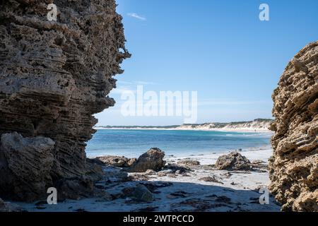 Plage de Cape Banks, Australie méridionale Banque D'Images