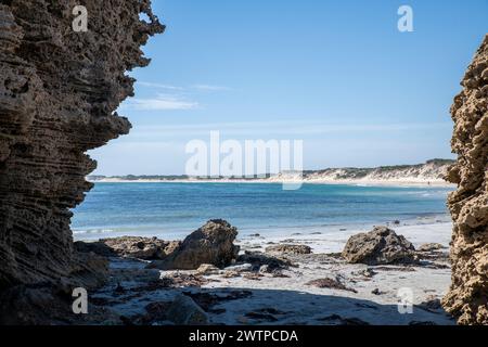 Plage de Cape Banks, Australie méridionale Banque D'Images