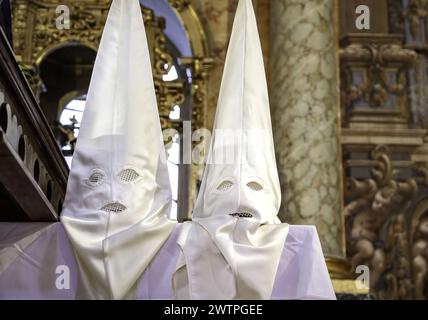 Détail de la semaine Sainte en Espagne, tradition et dévotion catholique Banque D'Images