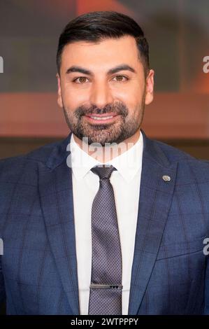 Muhanad Al-Halak in der ARD-Talkshow hart aber fair im Studio Adlershof. Berlin, 18.03.2024 *** Muhanad Al Halak dans le talk-show ARD hart aber Fair au Studio Adlershof Berlin, 18 03 2024 Foto:XT.xBartillax/xFuturexImagex hart fair1803 4355 Banque D'Images