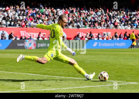 Jonathan Sirois du CF Montréal jouera à Chicago, il au Solider Field contre le Chicago Fire FC le 16 mars 2024. Banque D'Images