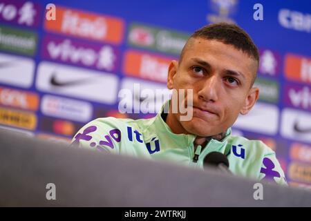 Richarlison brésilien lors d'une conférence de presse à Sopwell House, St Albans. Date de la photo : mardi 19 mars 2024. Banque D'Images