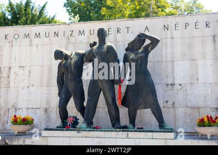 Le Panthéon du mouvement travailliste au cimetière Kerepesi de Budapest Banque D'Images