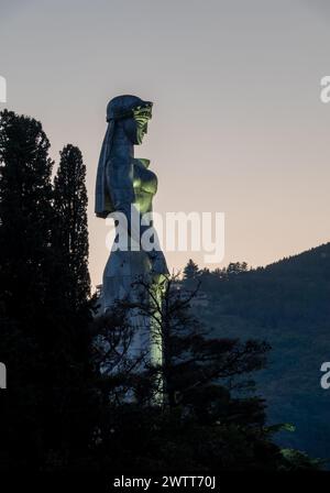 Mère de la Géorgie est un monument situé dans la capitale de la Géorgie, Tbilissi Banque D'Images