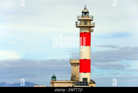 Faro de Tostón, El Cotillo, Fuerteventura, Îles Canaries, Espagne. Banque D'Images