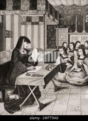 Reine Anne de Bretagne, Cour des Dames, 1509 Banque D'Images