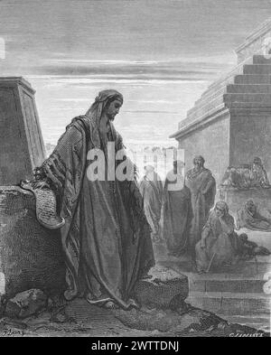 Daniel, ancien Testament, Bible, ilustration historique 1886 Banque D'Images