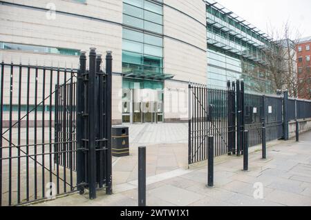 Laganside courts, Belfast, Irlande du Nord. Banque D'Images