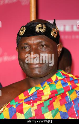 SAR Baafuor Agyei Fosu II, porte-parole au nom de sa Majesté Royale Otumfuo Osei Tutu II, Roi du Royaume Ashanti, assiste au gala pour célébrer Banque D'Images