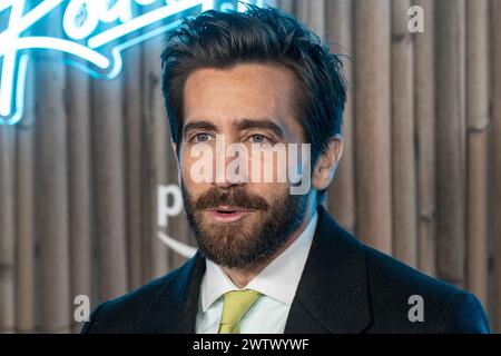 Jake Gyllenhaal assiste à la première de Road House par Amazon MGM Studios au Jazz au Lincoln Center de New York le 19 mars 2024 Banque D'Images