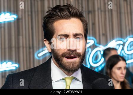Jake Gyllenhaal assiste à la première de Road House par Amazon MGM Studios au Jazz au Lincoln Center de New York le 19 mars 2024 Banque D'Images