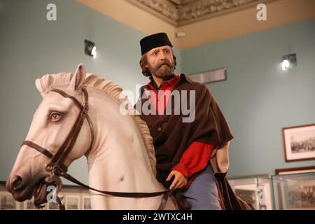 Statue de Giuseppe Garibaldi (1807-1882). Général italien, patriote, révolutionnaire et répubican. Musée de Risorgimento. Turin. Italie. Banque D'Images