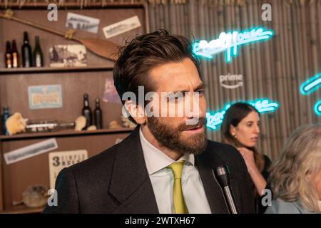 New York, États-Unis. 19 mars 2024. Jake Gyllenhaal assiste à la première « Road House » New York au Jazz au Lincoln Center de New York. (Photo de Ron Adar/SOPA images/SIPA USA) crédit : SIPA USA/Alamy Live News Banque D'Images