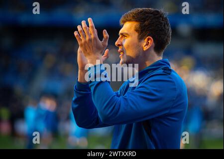 Brondby, Danemark. 17 mars 2024. Jacob Rasmussen de Broendby vu avant le match de 3F Superliga entre Broendby IF et Silkeborg IF au Brondby Stadion. (Crédit photo : Gonzales photo - Morten Kjaer). Banque D'Images