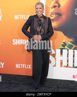 Los Angeles, États-Unis. 19 mars 2024. Gammy Norris arrive à la première SHIRLEY Los Angeles de Netflix qui a eu lieu au Théâtre égyptien à Hollywood, CA le mardi, ?mars 19, 2024. (Photo de Sthanlee B. Mirador/Sipa USA) crédit : Sipa USA/Alamy Live News Banque D'Images