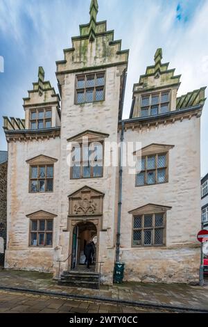 Plas Mawr maison de ville à Conwy. Nord du pays de Galles Banque D'Images