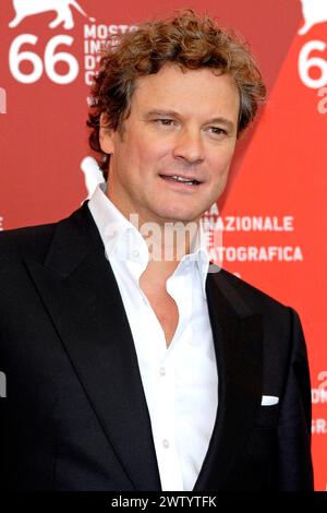 Colin Firth beim Photocall zum Kinofilm A Single Man auf der Biennale di Venezia 2009 / 66. Internationale Filmfestspiele von Venedig im Palazzo del Casino. Venedig, 11.09.2009 *** Colin Firth à la photocall pour le film Un homme célibataire à la Biennale di Venezia 2009 66 Venice International film Festival au Palazzo del Casino Venice, 11 09 2009 Foto:xD.xBedrosianx/xFuturexImagex single 4312 Banque D'Images