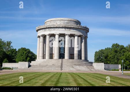 La Rotonde commémorative George Rogers Clark à Vincennes, Indiana, Banque D'Images