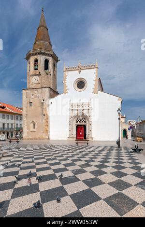 Europe, Portugal, Tomar, Igreja de São João Baptista (Église Saint-Jean-Baptiste) Banque D'Images