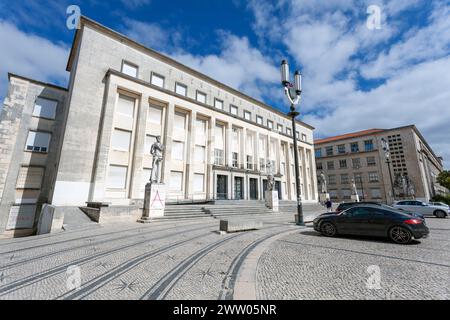 Portugal, Province de Beira Litoral, Coimbra, Faculté des sciences humaines (Faculdade de Letras) bâtiment de l'Université de Coimbra Banque D'Images