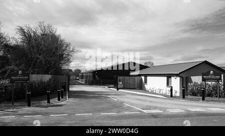 Belvoir Vale RDA Centre (Riding for the Disabled Association) - Colston Bridge Farm, Nottinghamshire Banque D'Images