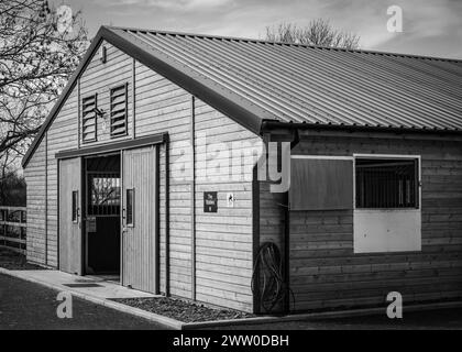 Belvoir Vale RDA Centre (Riding for the Disabled Association) - Colston Bridge Farm, Nottinghamshire Banque D'Images