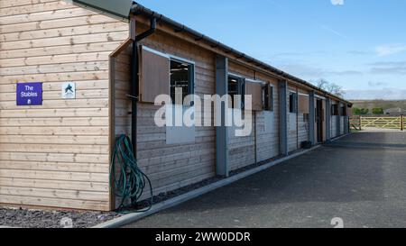 Belvoir Vale RDA Centre (Riding for the Disabled Association) - Colston Bridge Farm, Nottinghamshire Banque D'Images