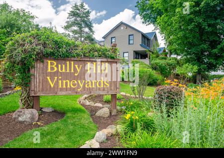 Vignobles Bully Hill. Keuka Lake Wine Trail. Hammondsport, New York. Banque D'Images