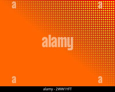 demi-teinte orange. fond de demi-teintes dégradé. fond abstrait en pointillés Illustration de Vecteur