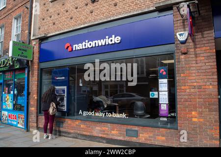 High Wycombe, Royaume-Uni. 20 mars 2024. Une Nationwide Building Society à High Wycombe, Buckinghamshire. À l'échelle nationale, il est rapporté que l'on envisage de racheter Virgin Money. Crédit : Maureen McLean/Alamy Banque D'Images