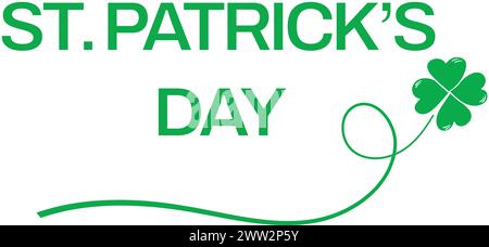 Prog Patricks Day Green Holiday illustration Illustration de Vecteur