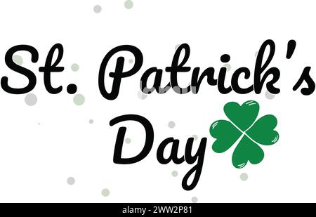Prog Patrick's Day Holiday Greetings Ireland Vector Illustration de Vecteur