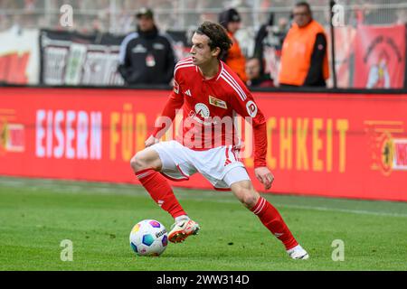 Brenden Aaronson ( 1.FC Union Berlin, #07), 1. FC Union Berlin vs SV Werder Brême, 1. Bundesliga, Fussball, DFB, Bundesliga, Spielzeit 2023/2024, Banque D'Images