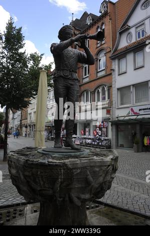 Hameln célèbre ville de Pan Piper, Allemagne Banque D'Images